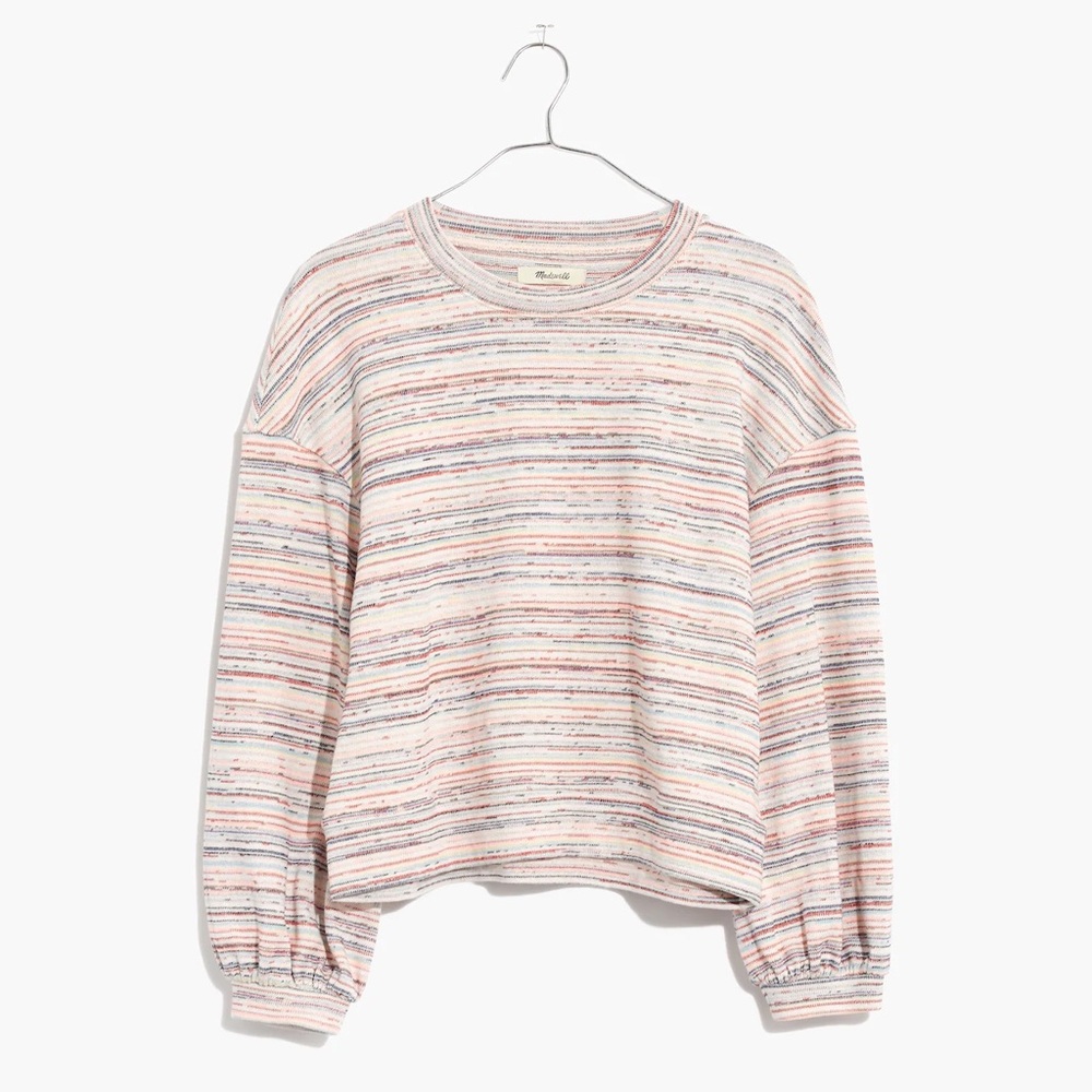 Madewell Bubble-Sleeve Crop Top